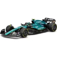Adlibris Véhicule avec figurine Burago Aston Martin F1 1/24 Racing Pilote Alonso avec casque 2024