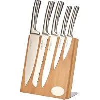 Laguiole Bloc Bambou 5 Couteaux Météor