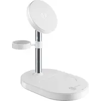 Cellularline WIR3IN1MAGQI2W (5 W), Chargeur sans fil, Blanc