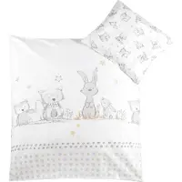 Zöllner Linge de lit pour enfants Bunny et Owl 80x80 cm + 35x40 cm