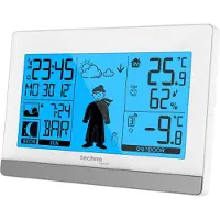 Technoline WS9612 Wetterstation mit Funkuhr und Temperaturanzeige, Station météo, Blanc