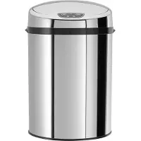 Echtwerk EW-BE-0229 - Poubelle de bureau/salle de bain/cosmétiques en acier inoxydable 9 L AVEC CAPTEUR IR - Poubelle en inox