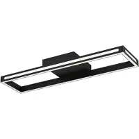 Eglo connect.z Smart Home LED Plafonnier Salivilanas-Z, ZigBee, App etvocale Alexa, CCT, dimmable, plafonnier métallique noir