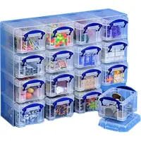 Really Useful Box Box 16x0.14CORG Boîte de rangement 16x 0,14 l transparente 28,0 x 8,5 x 22,5 cm