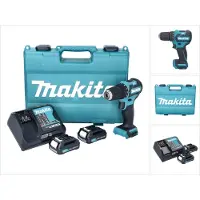 Makita DF 332 DSAE Perceuse-visseuse sans fil 12 V 35 Nm Brushless + 2x batterie 10,8 V 2,0 Ah + chargeur + coffret