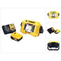 DeWalt DCL 077 P1 Projecteur de travail LED sans fil 12 V 18 V 2000 lm IP54 + 1x batterie 5,0 Ah + chargeur