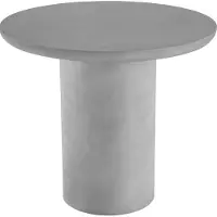 TecTake Table de jardin ronde TALMI 86,5x75,5cm - gris béton