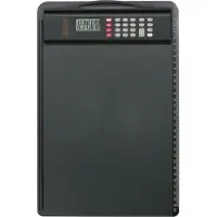 Juscha Porte-bloc, noir (L)228 x (P)18 x (H)347 mm en plastique, avec double alimentation amovible. (34.70 x 22.80 cm)