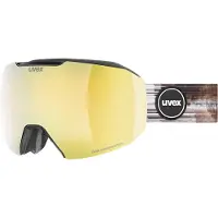 Uvex Epic Attract Woman Ski Goggles Noir Mirror Gold Contrastview Orange Clear/CAT2+Yellow Clear/CAT1 Femme