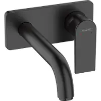 Hansgrohe Mitigeur lavabo encastré mural Vernis Shape Noir mat 71578670