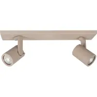 Highlight Projecteur de surface à deux lumières Halo sable - GU10