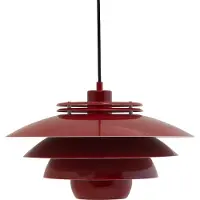 Dyberg Larsen Suspension , Ejka, dimmable, Rouge, Salon / séjour, Métal, Design
