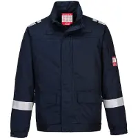 Portwest Veste Bizflame Plus Bandes Hv Marine L