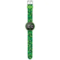 Accutime Montre Minecraft LED ronde, pile rechargeable remplaçable | 3 pièces