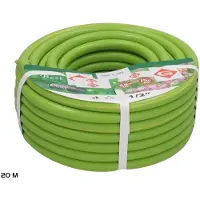 Gerimport Tuyau d'arrosage de 20 mètres, 1/2 pouce – Tuyau d'arrosage souple et résistant aux pliures pour le jardin et la terrasse – 2 raccords inclus