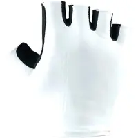 Bioracer Gants courts Road Summer, blanc, taille M (hommes), blanc, taille M (femmes)