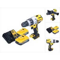 DeWalt DCD 996 H2 Perceuse-visseuse à percussion sans fil 18 V 95 Nm Brushless + 2x Powerstack batterie 5,0 Ah + chargeur