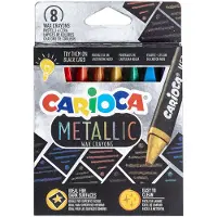 Carioca Crayon de cire métallique E-8 Multicolore (8 x)