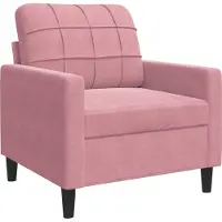 vidaXL fauteuil rose 60 cm velours