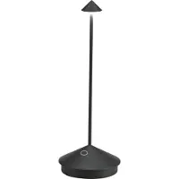 Zafferano Lampe De Table Led Pina Pro Noir Mat Rechargeable Et Dimmable Sans Fil 2200-2700-3000K