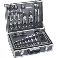 Kwb mallette à outils , y compris jeu d'outils, 199 pièces, remplie, robuste et de haute qualité