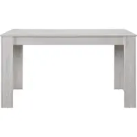 En.casa Table de salle à manger 'Nora' pour 6 personnes 140x90x77 cm chêne blanc