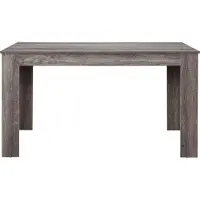 En.casa Table de salle à manger 'Nora' pour 6 personnes 140x90x77 cm chêne foncé