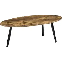 En.casa Table basse Viborg 109,5 x 59,5 x 39,5 cm Table d'appoint MDF bois massif ton bois foncé []