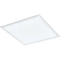 Eglo Plafonnier Salobrena 1, panneau LED en aluminium et plastique, plafonnier blanc, éclairage de plafond blanc neutre, lampe de cuisine 45 x 45 cm