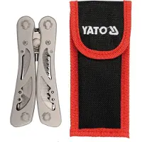 YATO Couteau multifonctionnel 9 fonctions acier inoxydable