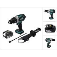 Makita DHP 458 T1 Perceuse-visseuse à percussion sans fil 18 V 91 Nm + 1x Batterie 5,0 Ah - sans chargeur