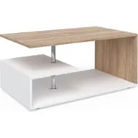 Vicco Table basse Guillermo Blanc/Sonoma 91x52.6cm, Model 28279