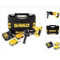 DeWalt DCH 133 P2 Marteau combiné sans fil 18V 2,6J SDS plus Brushless + 2x batterie 5,0Ah + chargeur + TSTAK