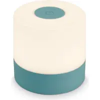 Briloner SMAL Lampe de table LED sans fil tactile dimmable 7x7 cm 2700 K blanc chaud IP44 batterie USB C bleu lampe nuit table salon terrasse