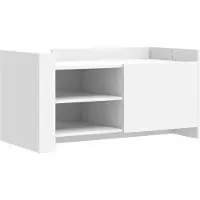 vidaXL Table basse blanche 100x50x50 cm bois composite