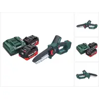 Metabo MS 18 LTX 15 scie sans fil 18 V 15 cm 5 m/s + 2x batterie 5,5 Ah + chargeur