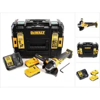 DeWalt DCG 406 D2 Meuleuse d'angle sans fil 18V 125mm Brushless + 2x batterie 2,0Ah + chargeur + TSTAK