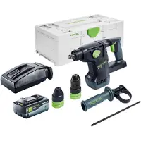 Festool KHC 18 EB-Basic Marteau combiné sans fil 18 V 2,6 J SDS-Plus Brushless + 1x batterie 8,0 Ah + chargeur + Systainer