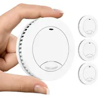 Aroha Safety Pro Mini Détecteur de Fumée Sleep Line - Batterie de 10 Ans - Alarme Incendie - 3 pièces
