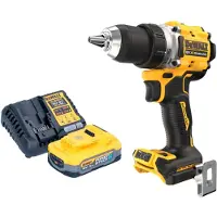 DeWalt DCD 800 H1 Perceuse-visseuse sans fil 18 V 90 Nm Brushless + 1x batterie Powerstack 5,0 Ah + chargeur