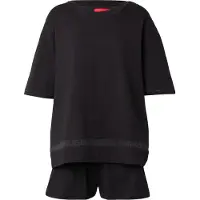 HUGO pour femme. 50561609 Pyjama Style noir (XS), Homewear, Coton, Manche courte
