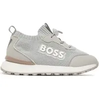 BOSS Baskets enfant avec tige en maille et logo