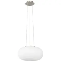 Eglo Lampe à suspension Optica 35cm nickel avec blanc