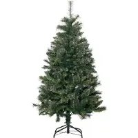 HOMCOM Sapin arbre de Noël artificiel 150 cm 665 branches + support pied vert