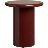 Ebuy24 Sanna table d'angle Ø45cm bordeaux.