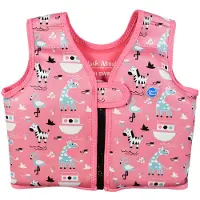 Splash About Gilet de natation - Aller Splash - Rose Feuille - - 2-4 ans (92-104) - Gilet de natation
