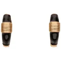NAEMI Boucles d'oreilles or / noir