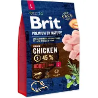Brit Premium By Nature Adult Large L - Poulet pour chiens adultes de grandes races - 3 kg