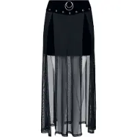 Banned Jupe courte Gothic de - Obsidian - Jupe - XS - S - pour Femme - noir - Taille XS