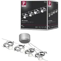 Paulmann Système de câbles Cardan chrome avec 4 spots